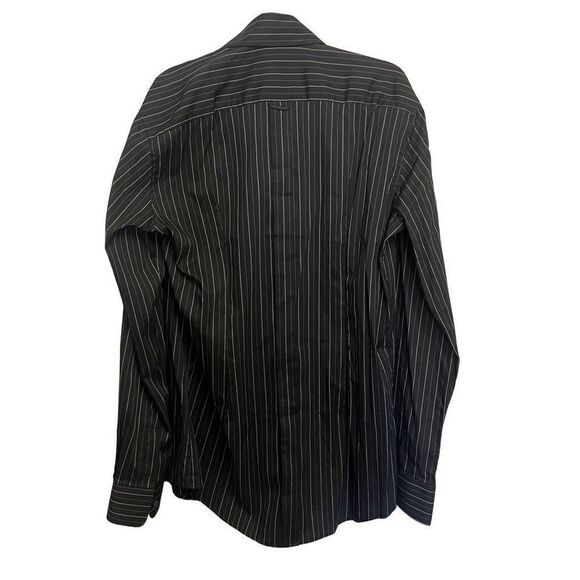 Dolce & Gabbana Men’s Button down Striped Navy Shirt Size 17.5/44 - Picture 2 of 6